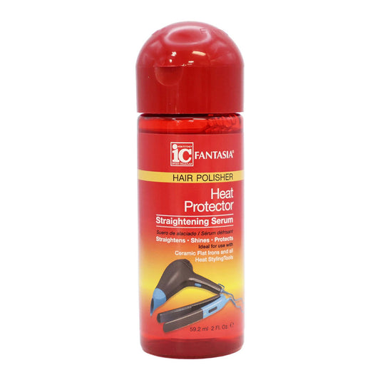 Fantasia IC Hair Polisher Heat Protector Straightening Serum, 2 Oz