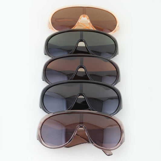 Oversized Shield Visor Sunglasses