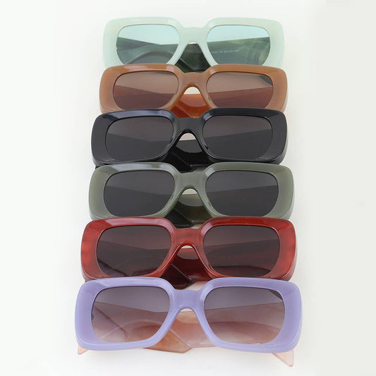 Retro Bold Frame Sunglasses