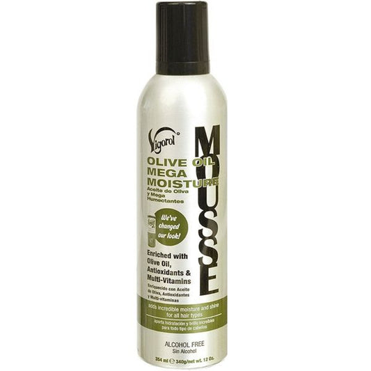 Vigorol Mousse Olive Oil, 12 Oz.